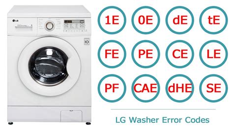 ue lg washer code|LG Washer